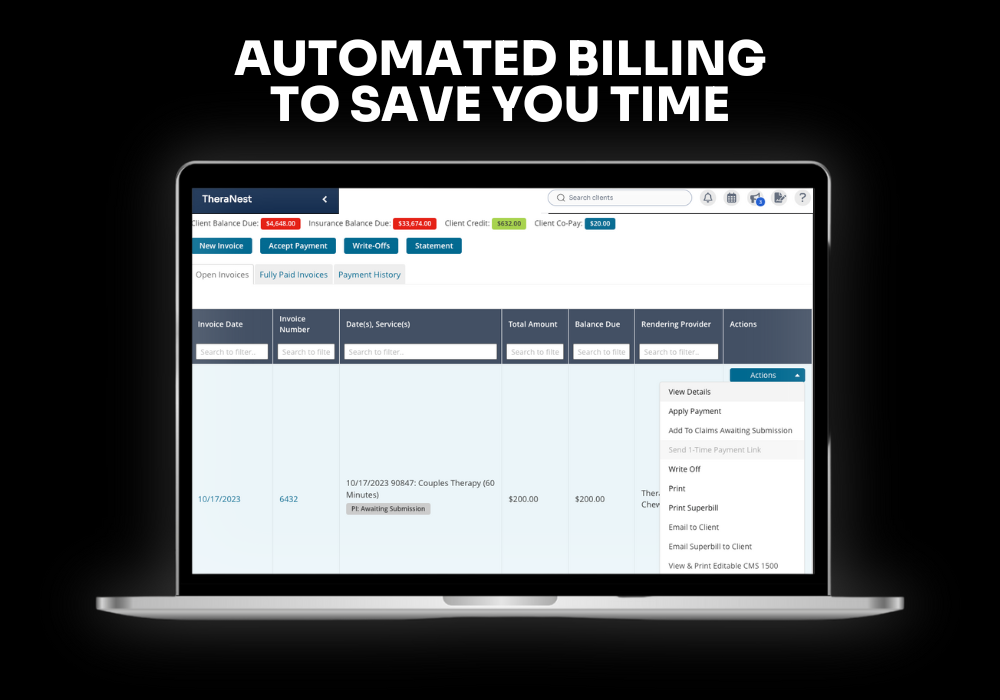 screenshot of Ensora Mental Health
